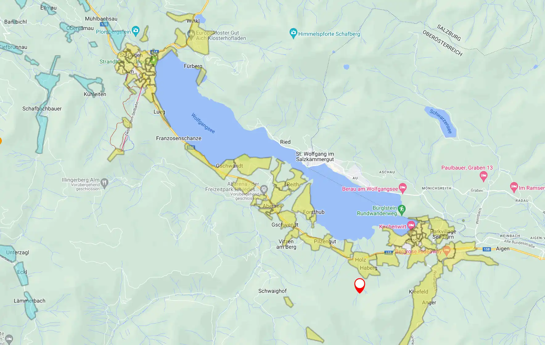 Wolfgangsee EEG-Netzplan